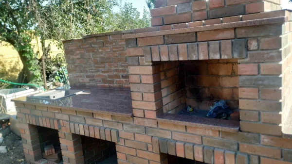 Кам’яна стільниця для вуличного барбекю-комплексу_2